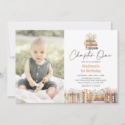 Uitnodiging voor verjaardagsfoto's in het verhalen (Voorkant)