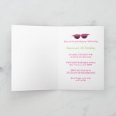 Uitnodiging voor verjaardagskaart voor meisjes in  (Binnen)