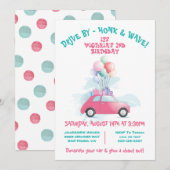 Uitnodiging voor verjaardagsparade (Voorkant / Achterkant)