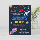 Uitnodiging voor verjaardagsruimte (Staand voorkant)