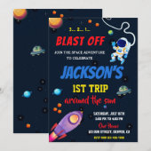 Uitnodiging voor verjaardagsruimte (Voorkant / Achterkant)