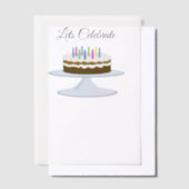 Uitnodiging voor verjaardagstaart (Offset)