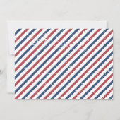 Uitnodiging voor verjaardagsthema oude stijl barbe (Achterkant)