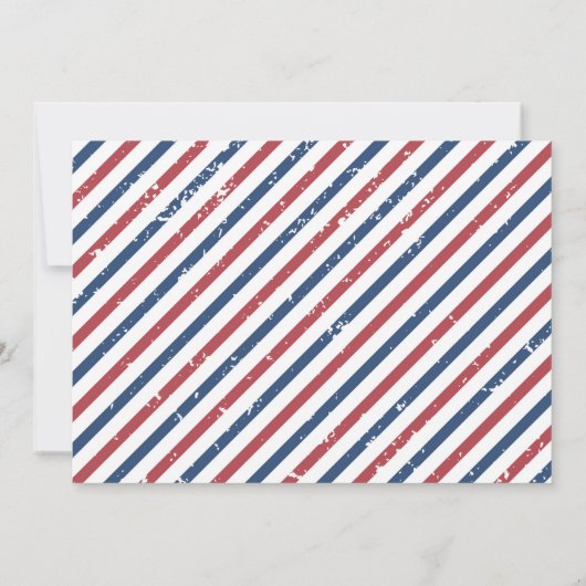 Uitnodiging voor verjaardagsthema oude stijl barbe (Achterkant)