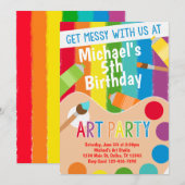 Uitnodiging voor verjaardagsuitnodiging voor schil (Voorkant / Achterkant)