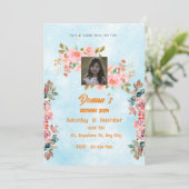 uitnodiging voor verjaardagsviering (Staand voorkant)