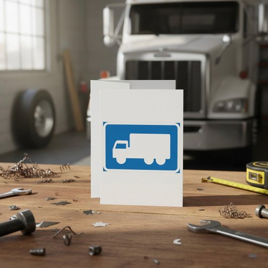 Uitnodiging voor verkeersborden voor vrachtwagens