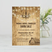 Uitnodiging voor verkoop van Barn met kroonluchter (Staand voorkant)