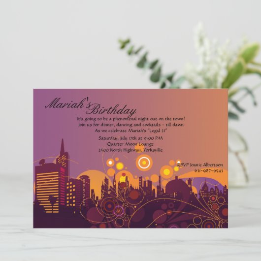 Uitnodiging voor verlichting (Staand voorkant)