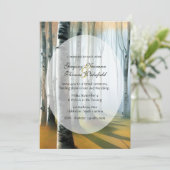 Uitnodiging voor verlovingsceremonie voor Berkenbo (Staand voorkant)