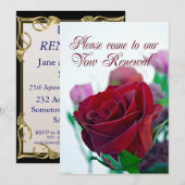 Uitnodiging voor vernieuwing gelofte (Voorkant / Achterkant)