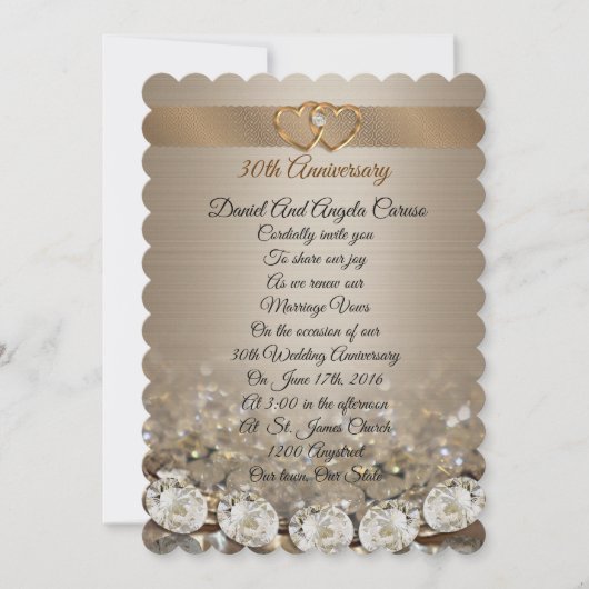 Uitnodiging voor vernieuwing van de huwelijksgelof (Voorkant)