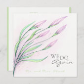 Uitnodiging voor vernieuwing van geloften 10 jaar  (Voorkant / Achterkant)