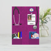 Uitnodiging voor verpleegkundig Afstuderen (Staand voorkant)