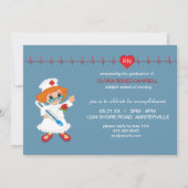 Uitnodiging voor verpleegkundig Afstuderen (Voorkant)