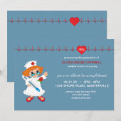 Uitnodiging voor verpleegkundig Afstuderen (Voorkant / Achterkant)