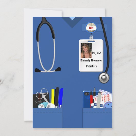 Uitnodiging voor verpleegkundig Afstuderen (Voorkant)