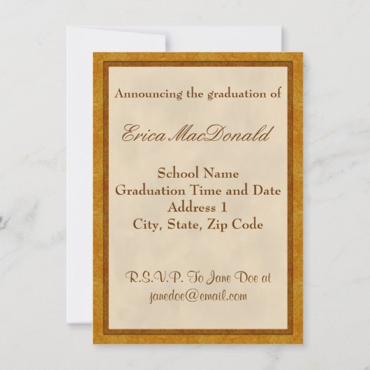 Uitnodiging voor verpleegkundig Afstuderen (Achterkant)