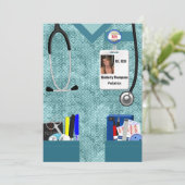 Uitnodiging voor verpleegkundig Afstuderen (Staand voorkant)