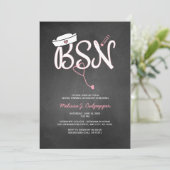 Uitnodiging voor verpleegkundig afstuderen, bsn-sp (Staand voorkant)