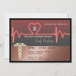 Uitnodiging voor verpleegsterpensioen - Rose Goud 