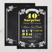 Uitnodiging voor verrassingsfeest (Voorkant / Achterkant)