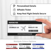 Uitnodiging voor verrassingsinstapkaart voor vlieg