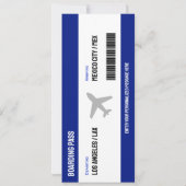 Uitnodiging voor verrassingsinstapkaart voor vlieg (Achterkant)