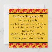 Uitnodiging voor verrassingspartij (Achterkant)