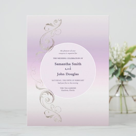 Uitnodiging voor verse lavendel (Staand voorkant)