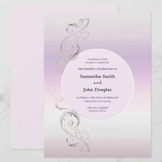 Uitnodiging voor verse lavendel (Voorkant / Achterkant)