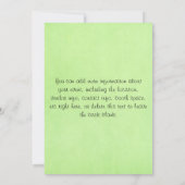 Uitnodiging voor verse producten (Achterkant)