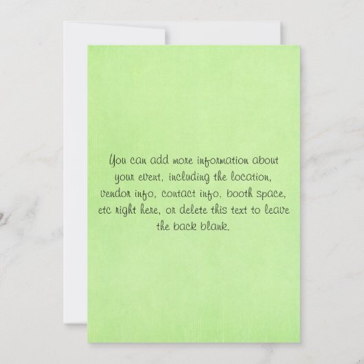 Uitnodiging voor verse producten (Achterkant)