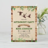 Uitnodiging voor vervroegde-uittredingspartij voor (Staand voorkant)