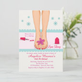 Uitnodiging voor verzorgde voeten (Staand voorkant)