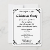 uitnodiging voor Victoriaans kerstboomfeestdagen (Achterkant)