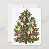 uitnodiging voor Victoriaans kerstboomfeestdagen (Voorkant)