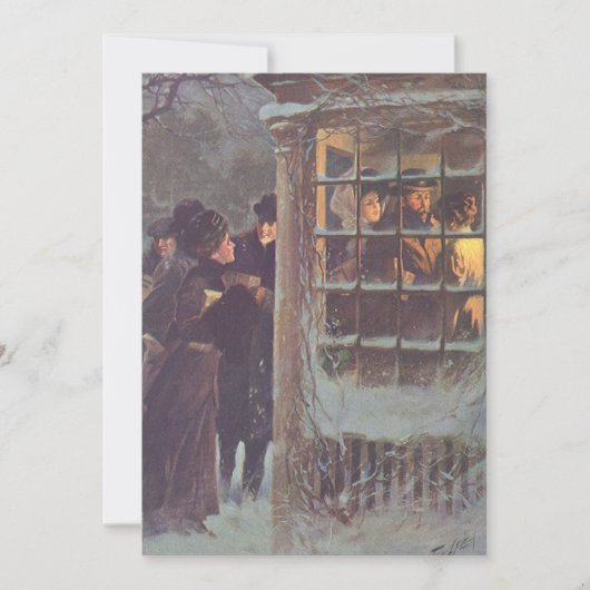 uitnodiging voor Victoriaans kerstfeestdagen (Voorkant)