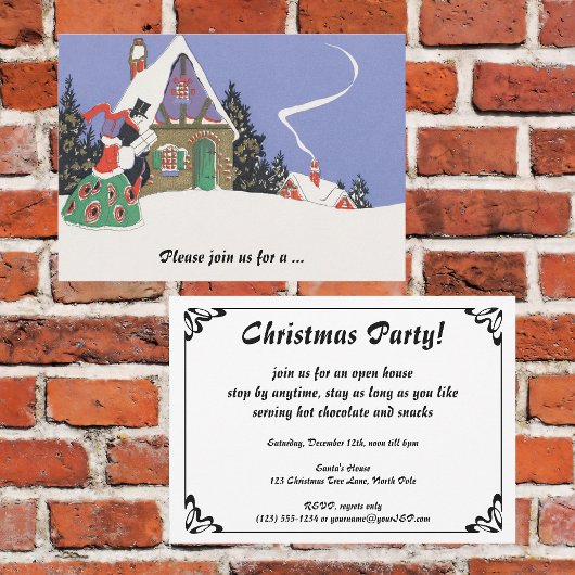  uitnodiging voor Victoriaans kerstfeestdagen