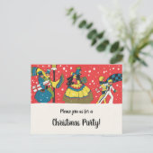 uitnodiging voor Victoriaans kerstfeestdagen (Staand voorkant)