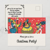 uitnodiging voor Victoriaans kerstfeestdagen (Voorkant / Achterkant)