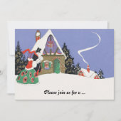  uitnodiging voor Victoriaans kerstfeestdagen (Voorkant)