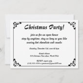  uitnodiging voor Victoriaans kerstfeestdagen (Achterkant)