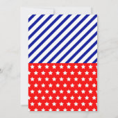 Uitnodiging voor vier juli-feest (Achterkant)