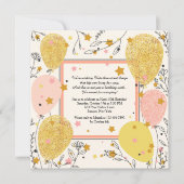 Uitnodiging voor viering ballonnen (Voorkant)