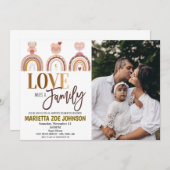 Uitnodiging voor viering van adoptie (Voorkant / Achterkant)