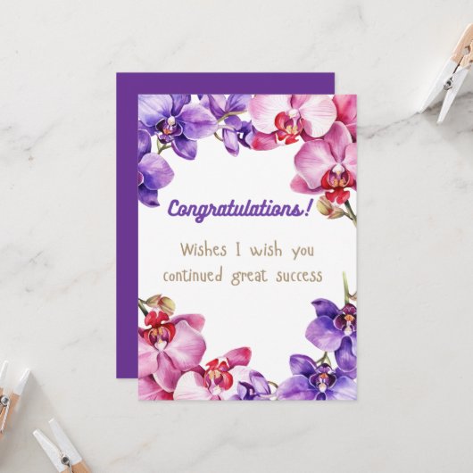 Uitnodiging voor viering van felicitatie (Voorkant / Achterkant in situ)