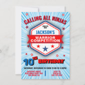 Uitnodiging voor viering van strijder- en verjaard (Voorkant)