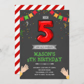 Uitnodiging voor vijf jaar (Voorkant / Achterkant)