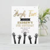 Uitnodiging voor vijf jaar (Staand voorkant)